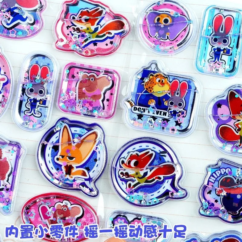 

Disney Zootopia Merchandise Judy Nick Stitch 3D Shake Stickers DIY Cartoon Reward Foam Stickers Cute Creative Gifts Decorations