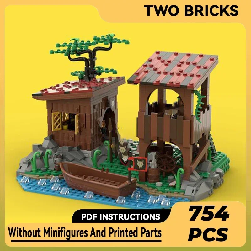 Military Castle Model Moc Building Bricks Wolf Pack Hide Tactic Technology Modular Blocks Gifts Christmas Toys DIY Sets Assembly