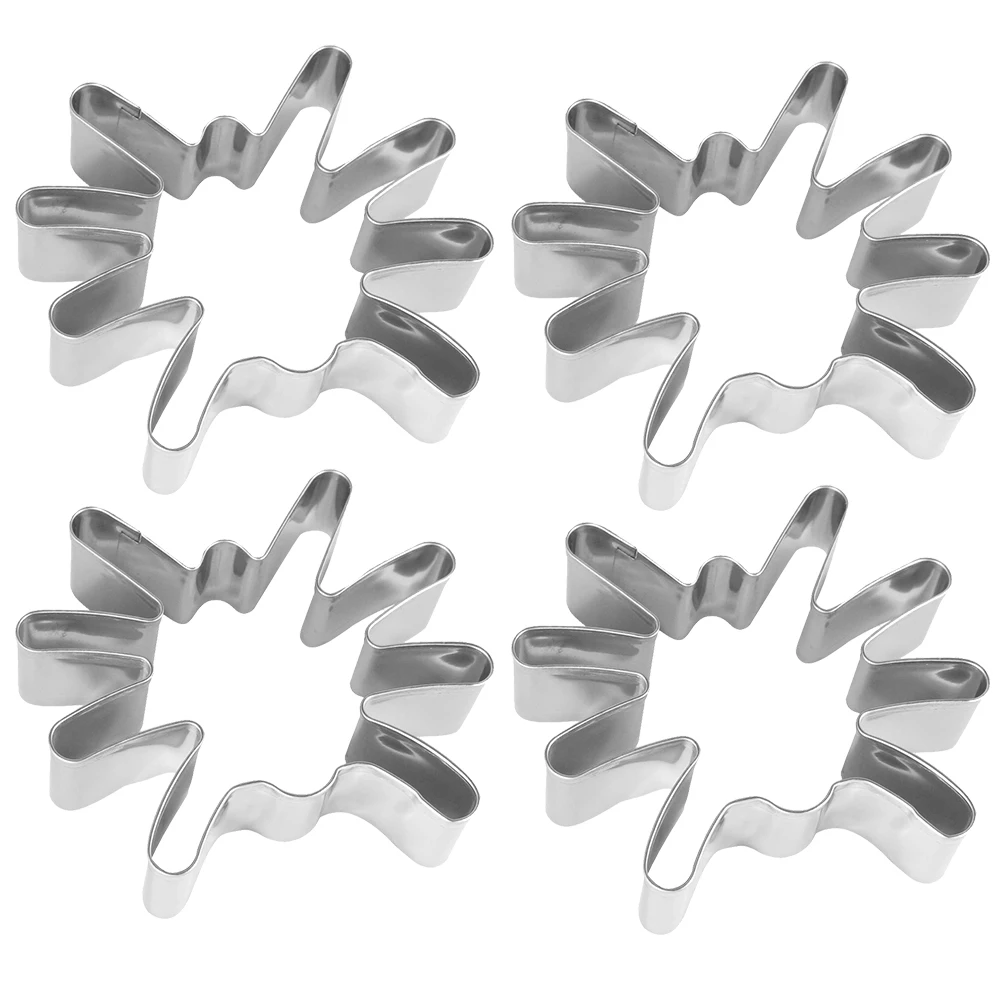 

4pcs Spider Biscuit Stainless Steel Cookie Mold Halloween Dessert Baking Tools Cake Molds Fruit Shaped Chocolate