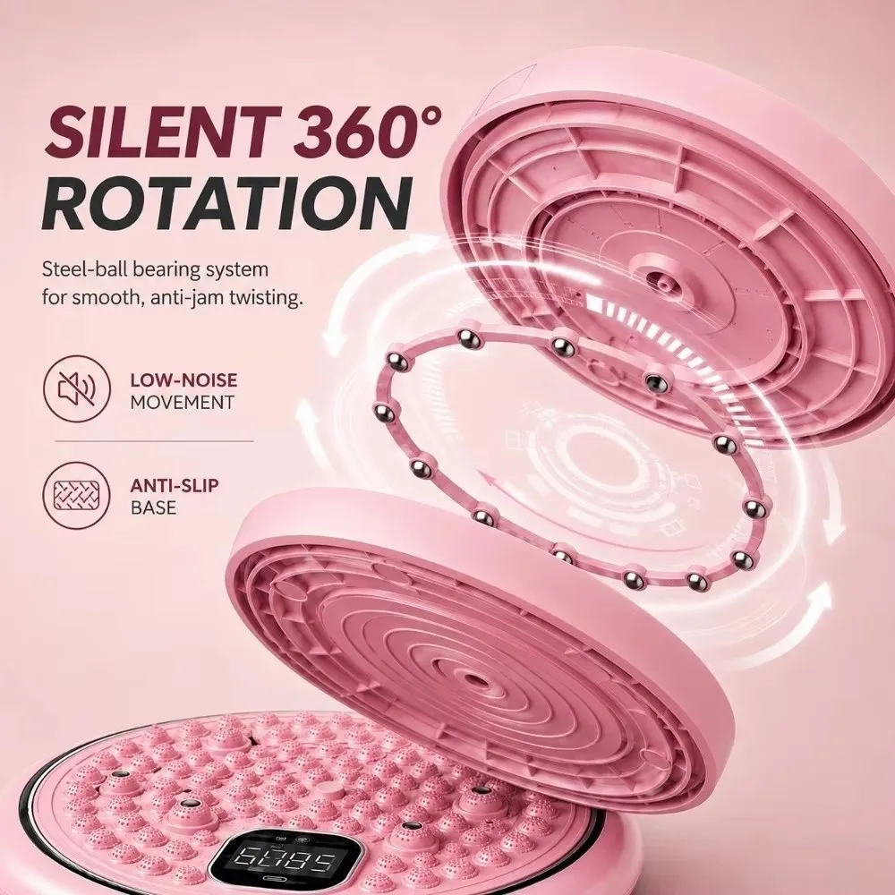 Magnetic Massage Twisting Disc Multi Functional Portable Foot Massage Torsion Disc Digital Counter Non-Slip