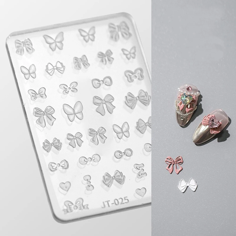 1pc Cute Hello Kitty Nail Mold Stickers for DIY Nail Art & Jewelry Making Silicone Transparent Carving Template Nail Decor Tools