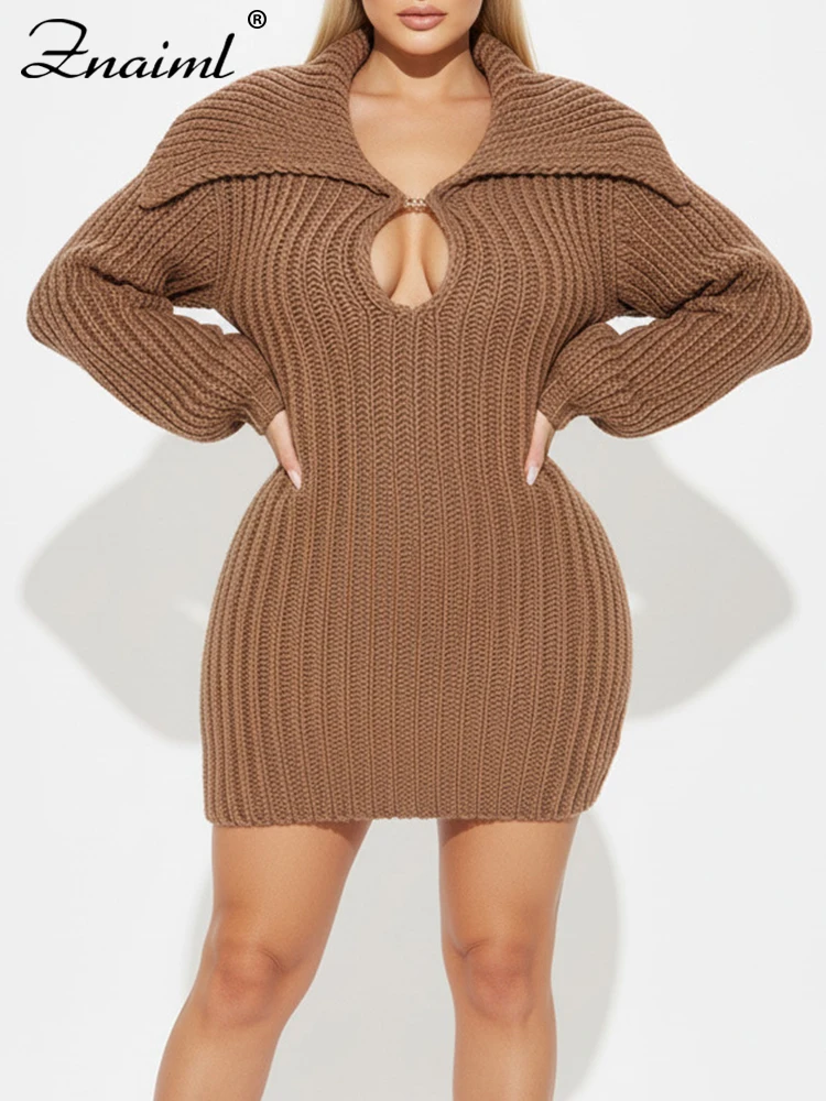 เดรสไหมพรมสีแดงคอปกใหญ่ แขนทรงโคม  สำหรับผู้หญิง  งานเลี้ยงวันเกิด  งานพรอม  ดีไซน์หรูหรา  คอลเลคชั่นฤดูใบไม้ร่วง-ฤดูหนาว  แบรนด์ Znaiml