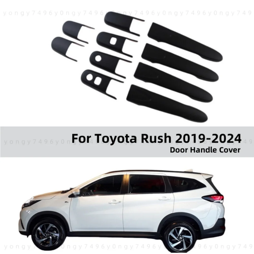 

Silver Chrome Car Accessories Decoration For Toyota Rush 2019 2020 2021 2022 2023 Matte Black Side Door Handle Cover Trim