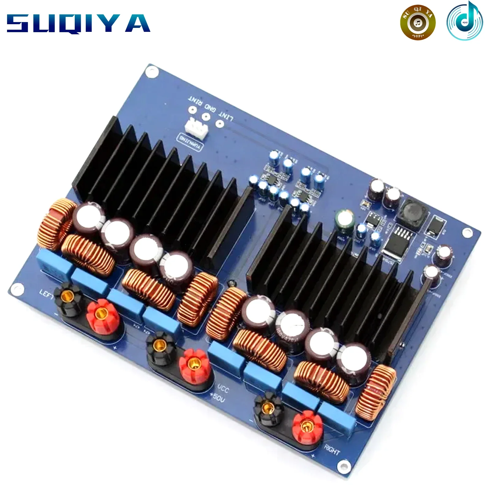 1200w TAS5630 + OPA1632DR 2.0 channel Class D Digital Amplifier board 330UF/100V*4