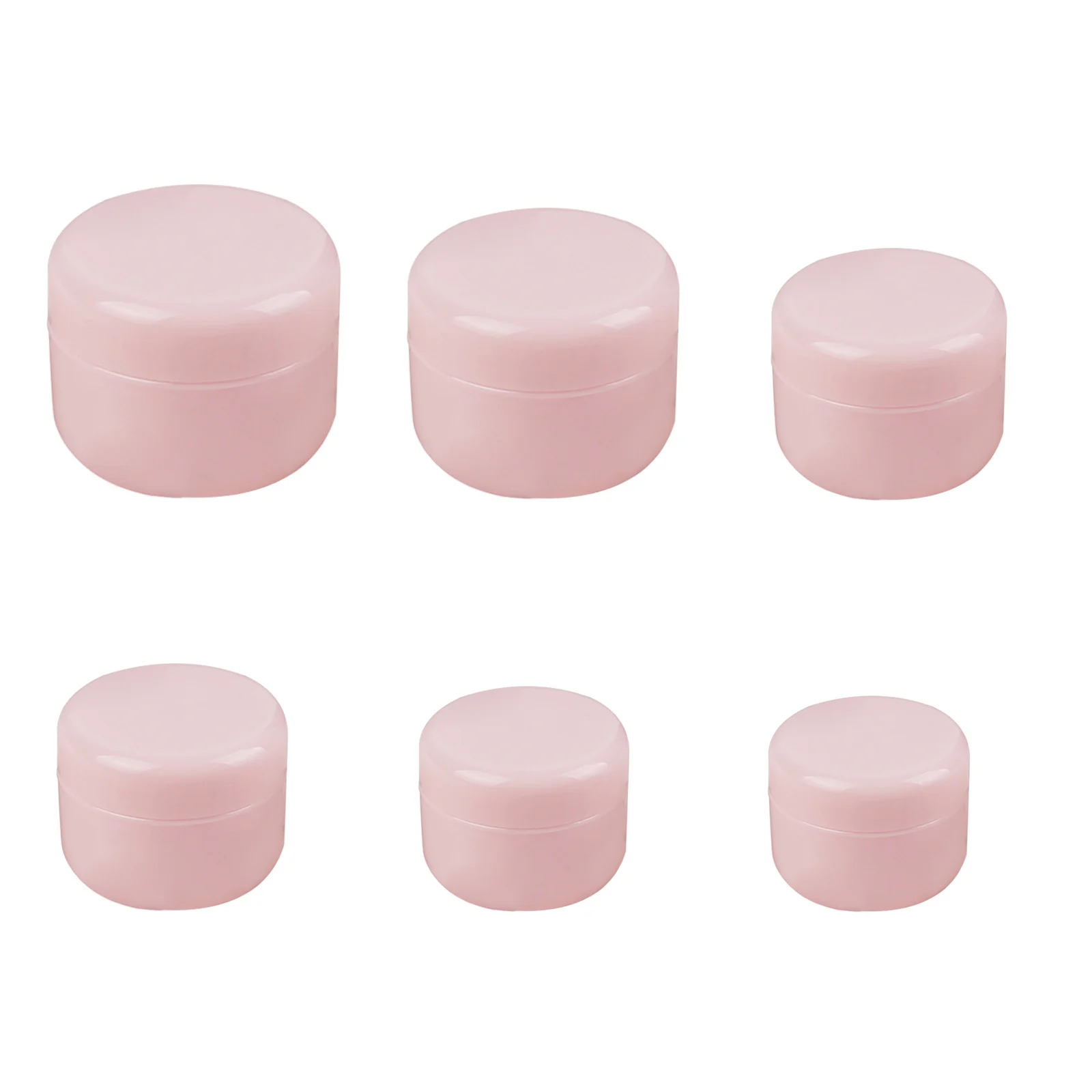 10g/20g/30g/50g/100g/150g frasco creme cor-de-rosa recipiente de maquiagem plástico caixa de cosméticos vazio frasco de maquiagem pote garrafas recarregáveis