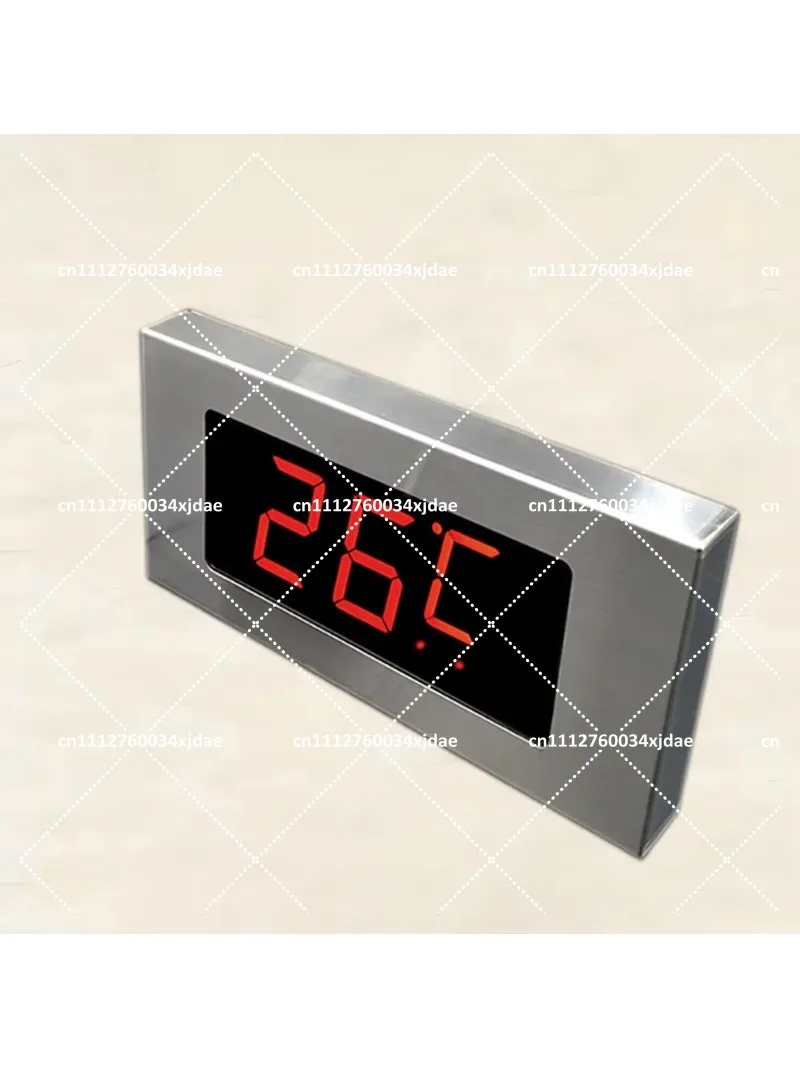 Waterproof Digital Thermometer with 3m Cable, Large Screen Stainless Steel Probe (-9~99℃) for Bath, Poultry, Aquaculture