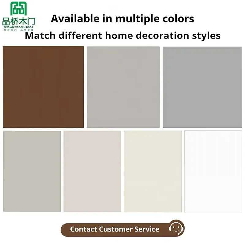 Modern Luxury CPL Door Waterproof Soundproof Custom Size Color for Bedroom Hotel Hospital Interior Room Partition Wall Panel