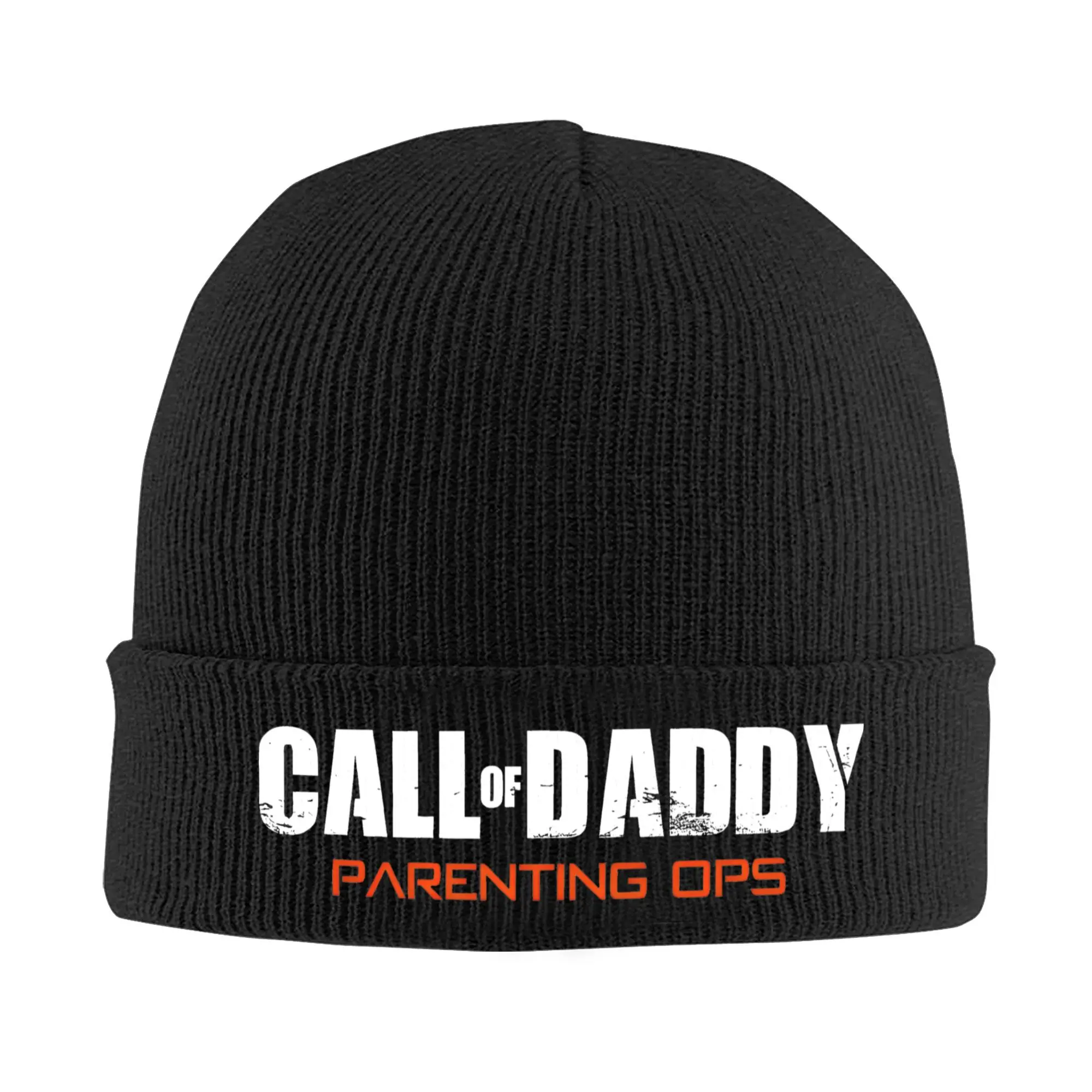 Gamer Dad Call of Daddy Parenting Ops Knitted Caps Women Men Beanie Autumn Winter Fashion Hat Acrylic Funny Father's Day Casual