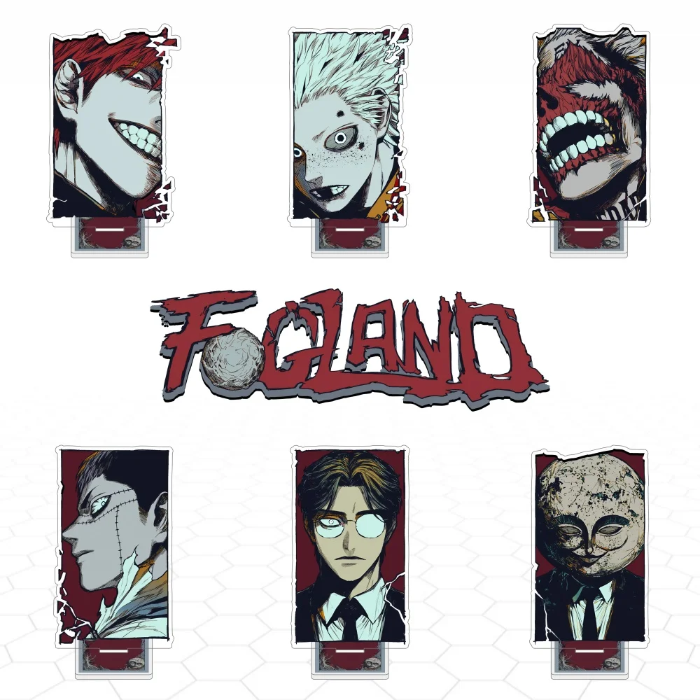 Fogland FL Manhwa 15cm Acrylic Stand Dante Kang Hairen Inmate182 Desktop Collectible Display Ornament Decor Gift 10cm Keychain