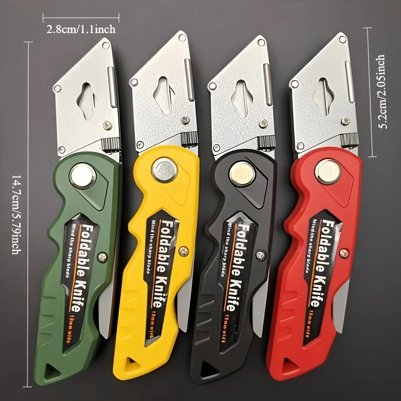 سكين فني متعدد الوظائف قابل للطي وتصميم سريع التغيير، يستخدم كماشة تجريد الأسلاك والمقص المرن