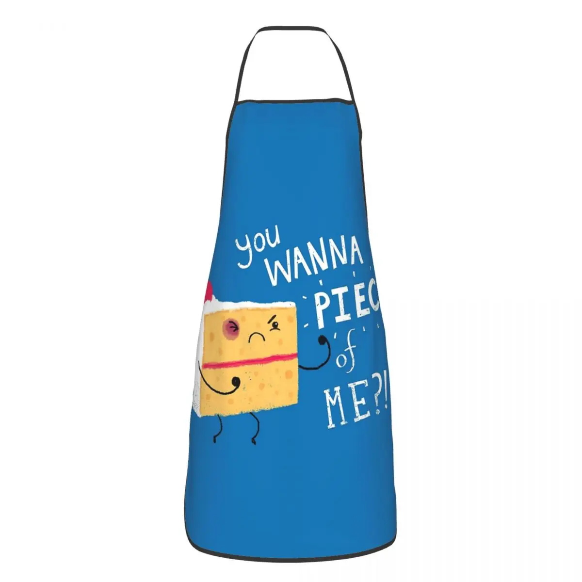 Angry Cake Apron Chef Cooking Baking Tablier Waterproof Bib Kitchen Cleaning Pinafore for Women Men Painting