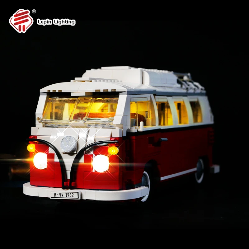 LP building block lighting LW2015 is suitable for creative series Volkswagen T1 camper 10220 RV building block toys LED lighting