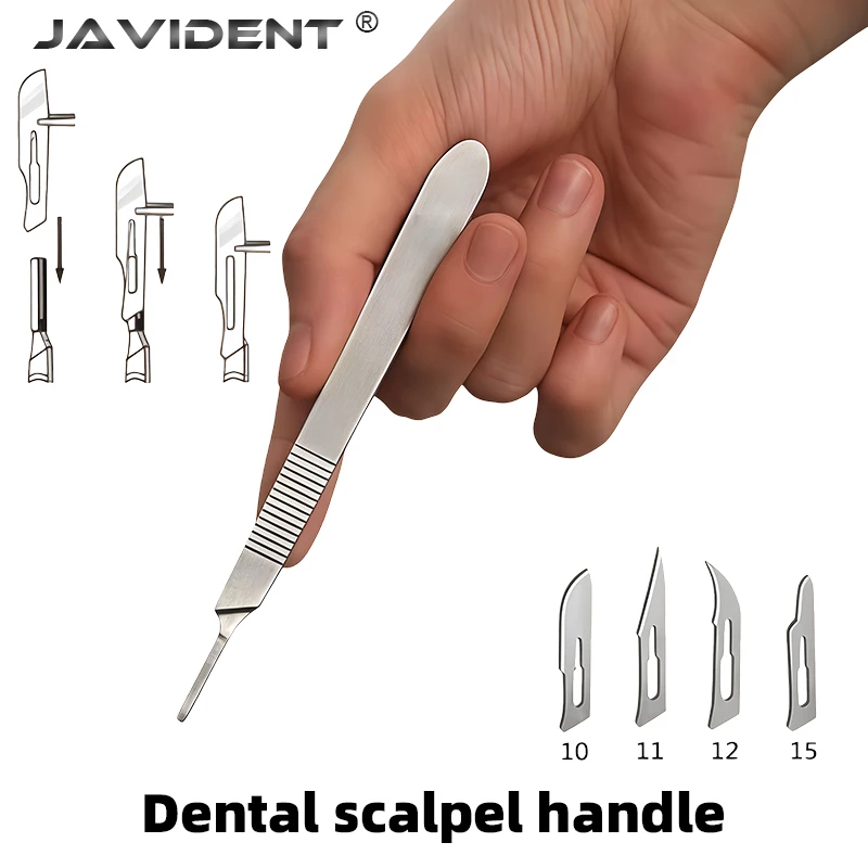 Stainless Steel Dental Surgical Scalpel Knife Handle for Engraving Dental Surgical Instruments Cutting Repair Tools