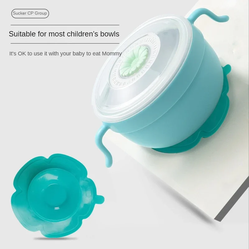 Baby Feeding Anti-slip Pads Double-sided Strong Suction Cup Tableware Sticker Children Silicone Dish Cup Sucker Mats Coasters