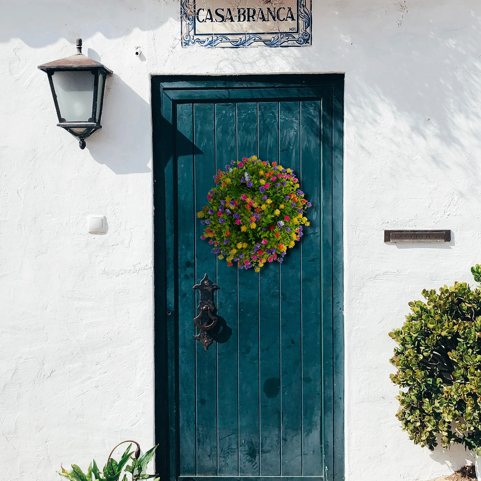 

Realistic Door Wreath Wear-Resistant Hanging Door Decor Household Window Accessory Decorative Home Romantic Atmosphere