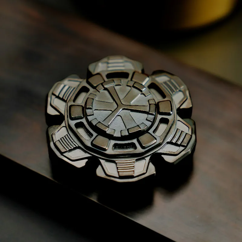 새로운 EDC 협업 스테인리스 스틸 피젯 스피너 데스크탑 스트레스 해소 장난감