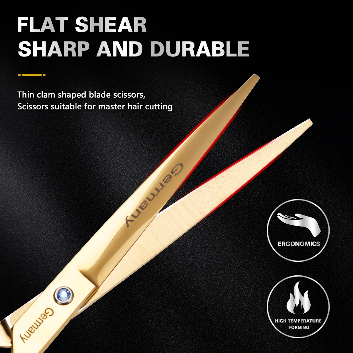 Multiple Sizes  Hairdressing Scissors High Quality Salon Flat Cuts Haircut Stainless Thinning Shear Barbershop Styling Tools