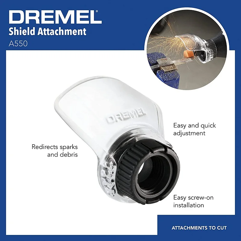 Dremel A550 Electric Grinder Cover Shield Case Rotary Attachment Tool Accessories Power Drill Tools For Safety Protection