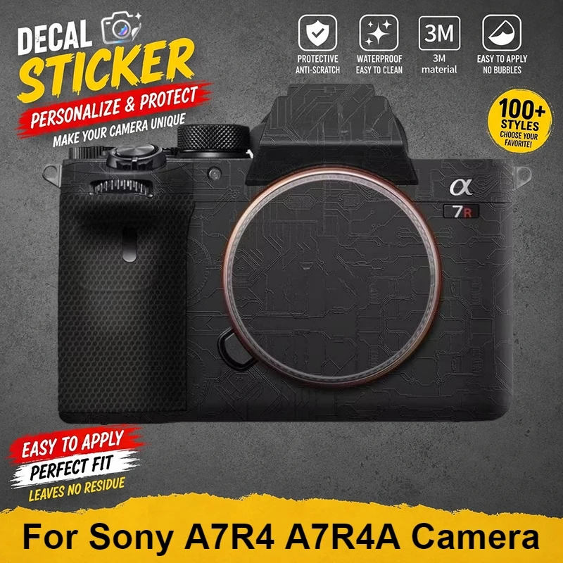 For Sony A7R4 A7R4A Camera Skin Protective Sticker Anti-Scratch Vinyl Wrap Premium Body Decal Cover For Sony Alpha 7R IV