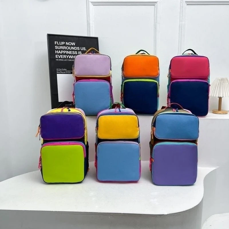 dopamine-alpaca-contrasting-color-backpack-outdoor-waterproof-backpack-travel-hiking-bag-trendy-nylon-outdoor-backpack