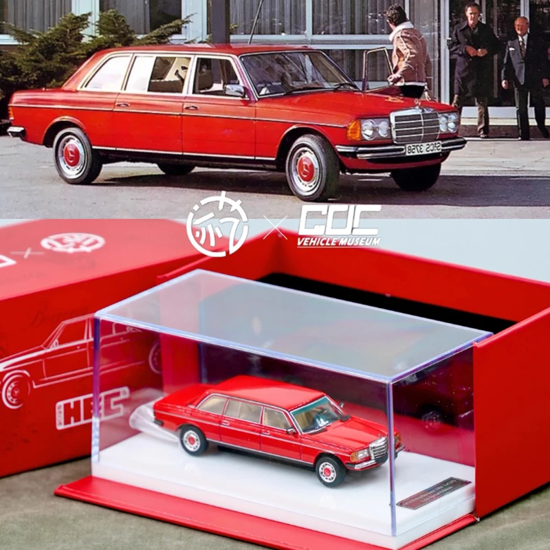 

GOC&JiYi 1:64 HEC Limited Edition V123 230E Extended Limousine Alloy Car Model Static Collection Decorated Holiday Gifts Toys