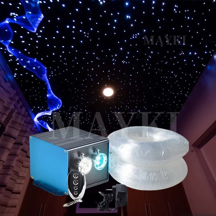 High Brightness Rgb Color Changing Starry Twinkle Led Fiber Optic Lights Fiber Optic Star Ceiling Kit