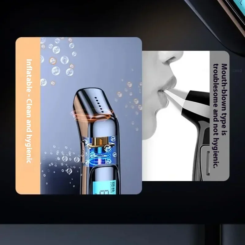 Xiaomi Laiben Digital Breath Alcohol Testers Professional Alcohol Detector Breathalyzer Rechargeable Electronic Alcohol Tester