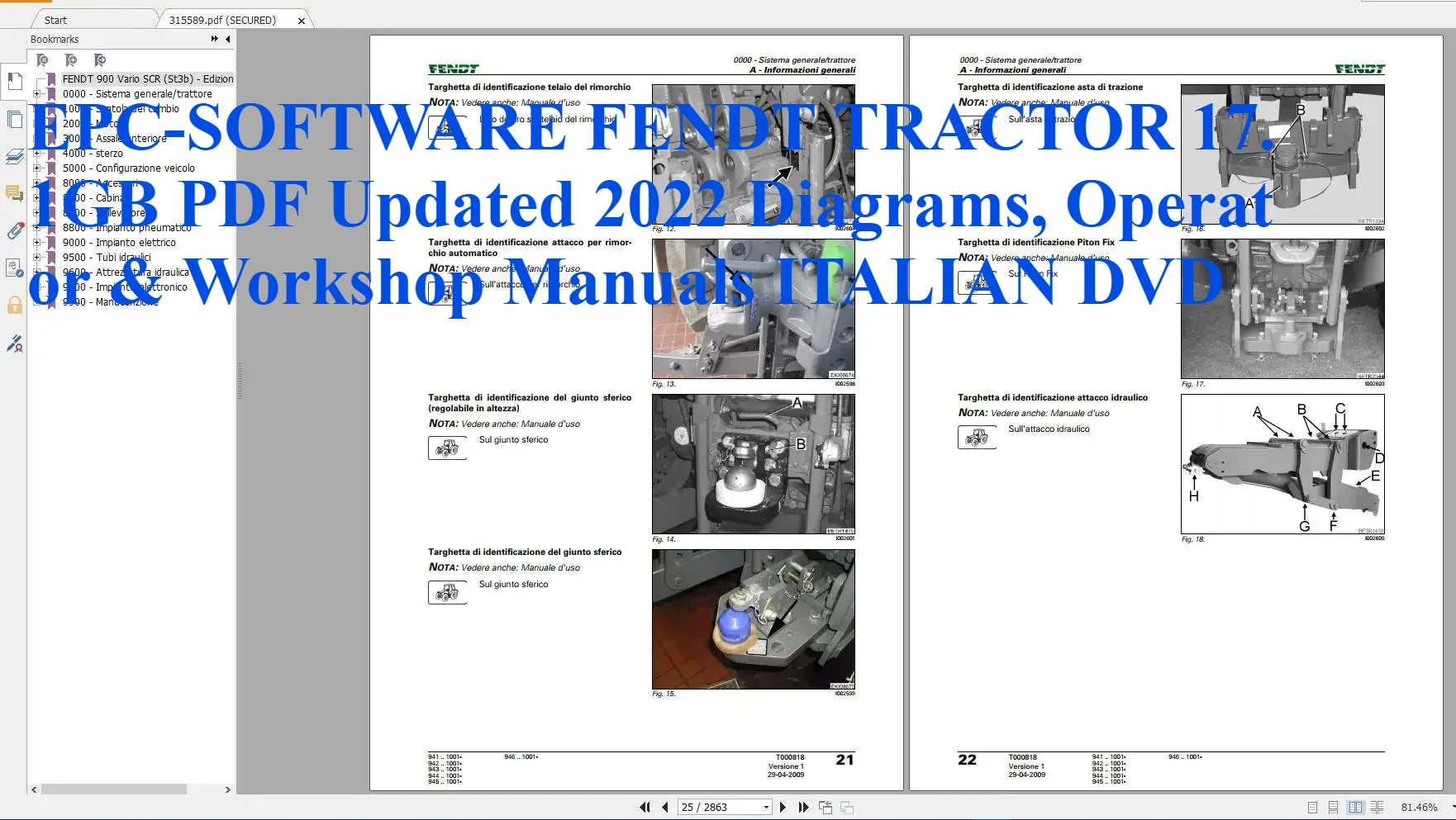 

EPC-OFTWARE ТРАКТОР FENDT 17,1 ГБ Обновленный в формате PDF диаграммы, инструкции по эксплуатации и мастерской на 2022 год ИТАЛЬЯНСКИЙ DVD
