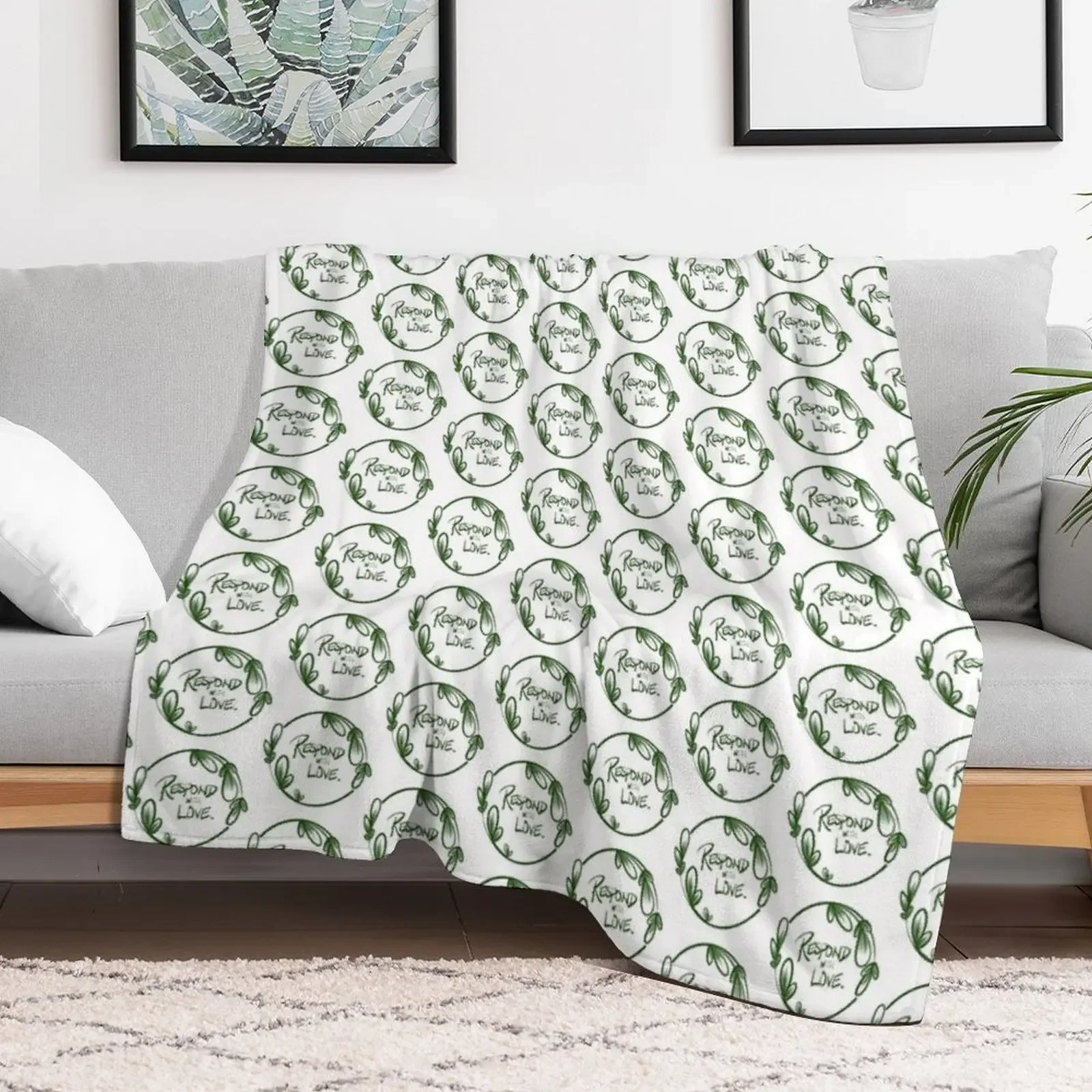 Respond With Love: Raising Support for Ayesha Rouser Throw Blanket Decorative Soft Throw Blanket for Couch Sofa