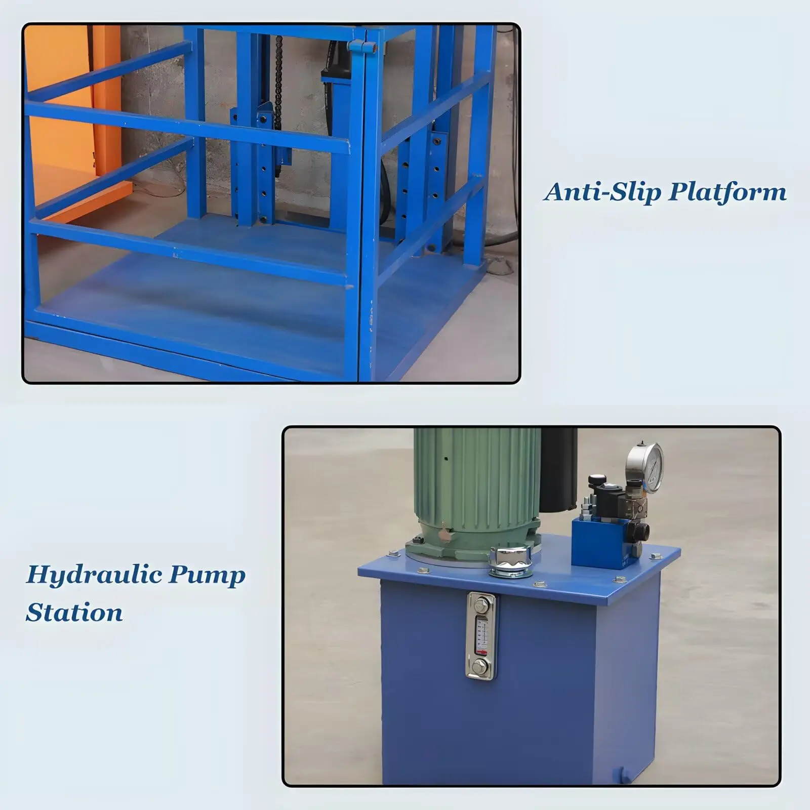 Ascensore elettrico per carico Ascensore per merci pesanti Magazzino Spazio domestico Caricamento e scarico Officina domestica Piccola piattaforma di sollevamento