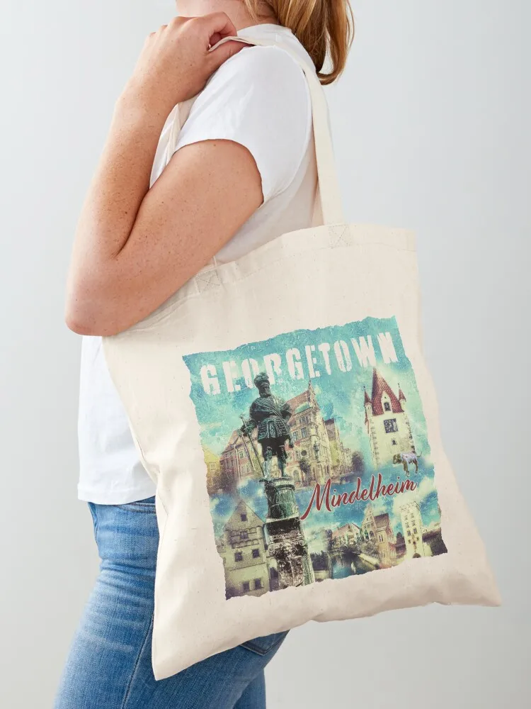 Georgetown Mindelheim Tote Bag canvas tote bags shopper bag women canvas sac pour femme Canvas Tote Bag