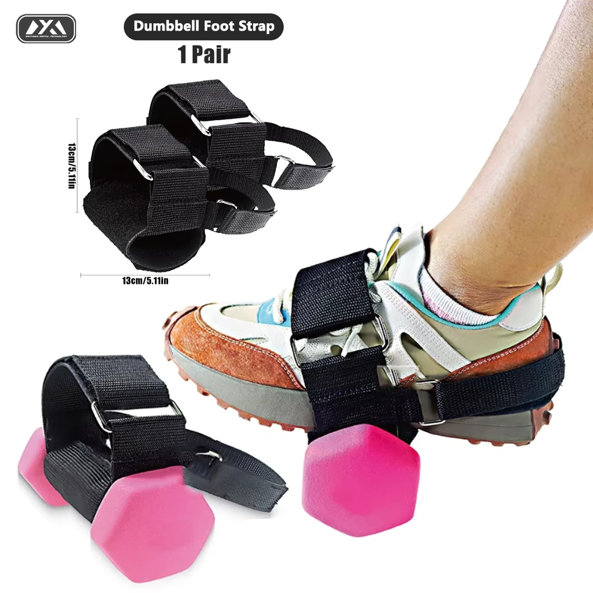 1/2 Stück Tibialis-Trainer Hantel-Fußgurt Verstellbare Knöchelgewichte Beinmuskel-Krafttraining Workout