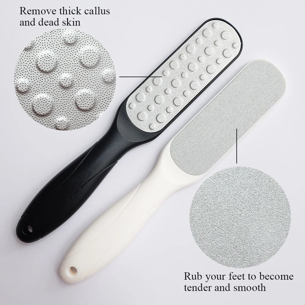 Foot File Double Sided Foot Rasp Callus Corn Remover for Cracked Heel Stainless Steel Professional Foot Care Pedicure Tools