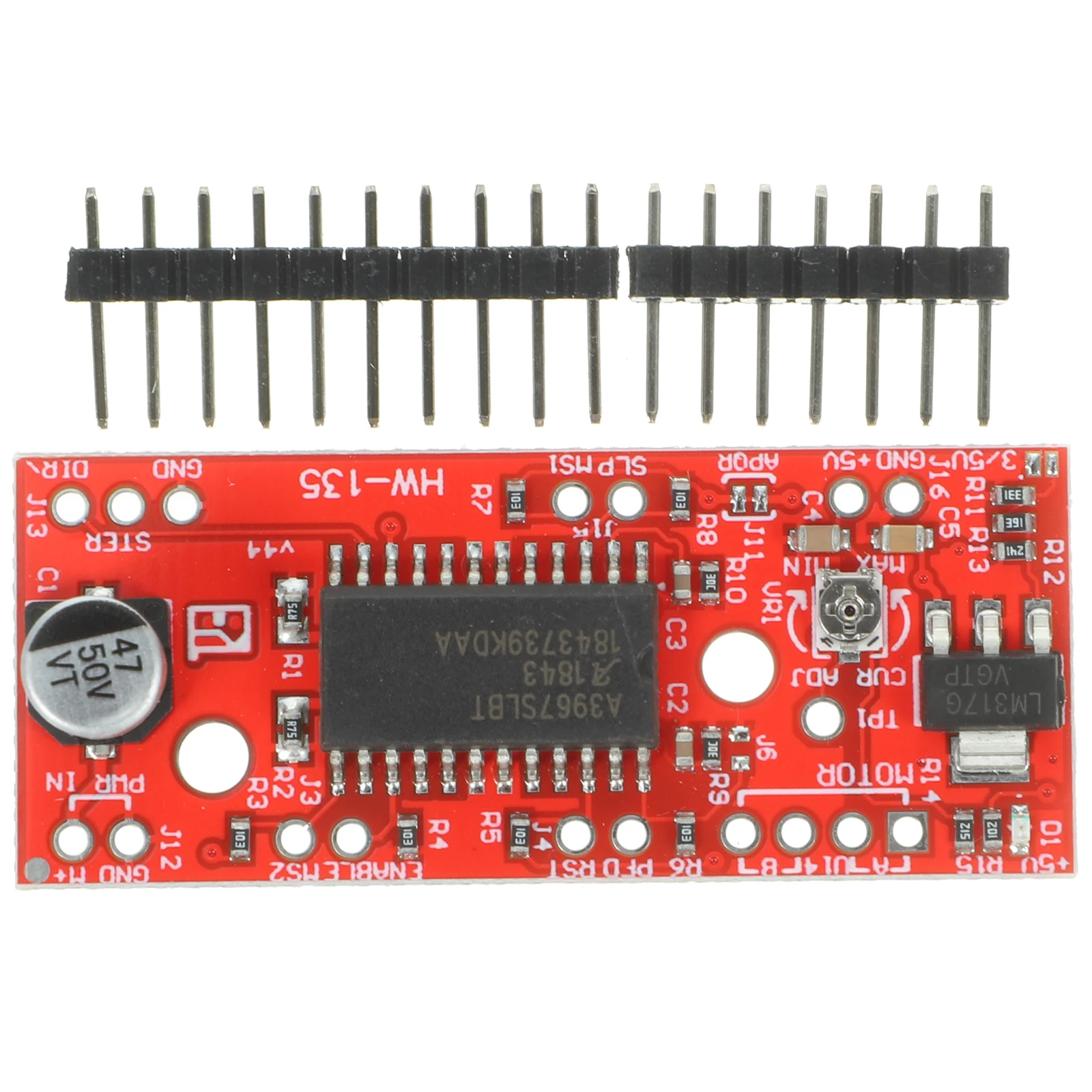

EasyDriver Stepper Motor Driver 7V-30V Adjustable Current Pins Full Half Quarter Eighth Steps Tool Parts Motor