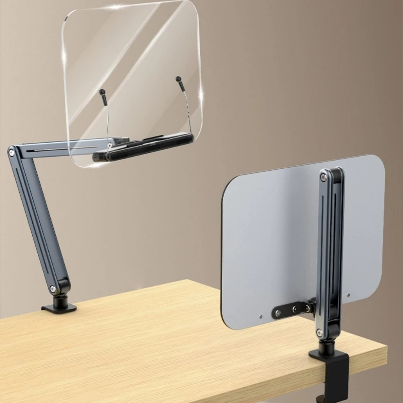 360 degree long arm tablet stand with two design and multi adjustable aluminum phone desk stand