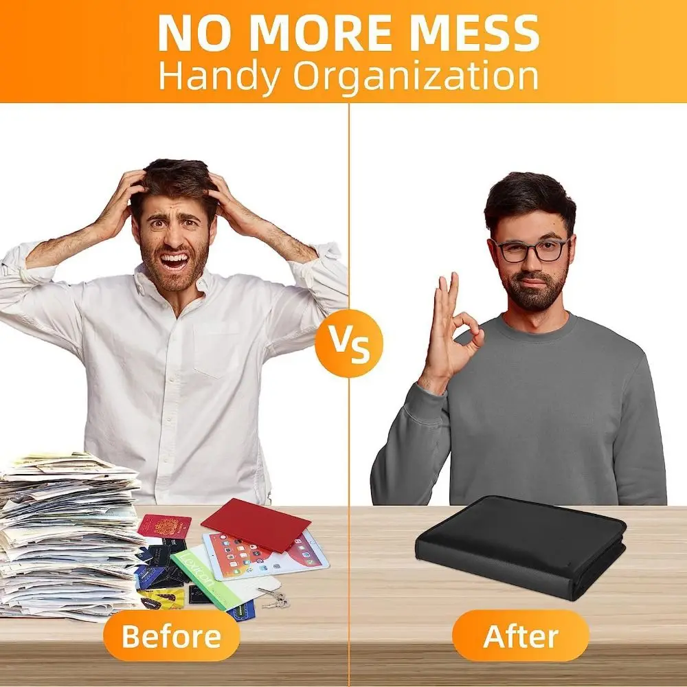 Brandwerende uitbreidbare bestandsmap Ritssluiting Multi-zakken Documententas met labels Ruimtebesparend Waterdicht