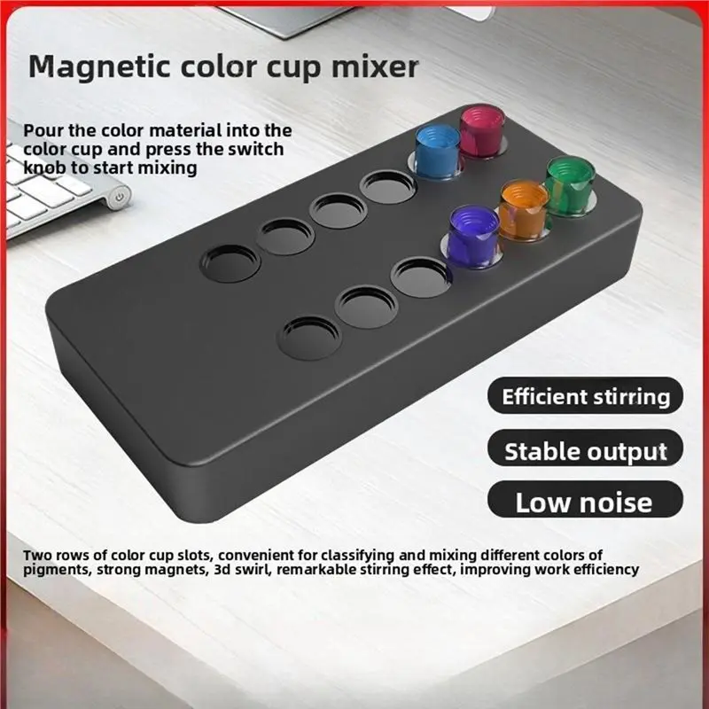 Portable Magnetic Tattoo Ink Mixer Multi-Point Automatic Pigment Stirrer Automatic Pigment Stirrer