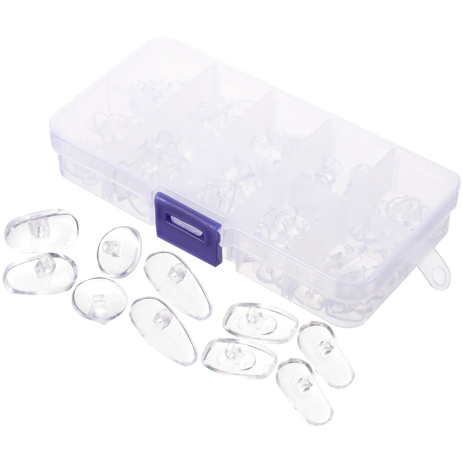 1Set Silicone Nose Pads 10 Types Comfortable Glasses Nose Cushions Soft Eyeglass Accessories Non-Slip Anti-Irritation