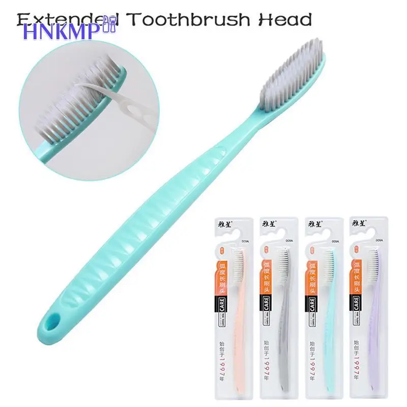 1PC Super Long Toothbrush Soft Fur Large Brush Head Adult Toothbrush Manual Toothbrush Firm Toothbrush