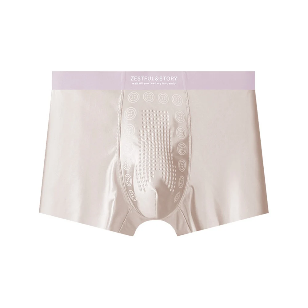 Men Ice Silk Lingerie Satin-like Briefs Glossy Smooth Boxer Shorts Extreme Night Underwear Seamless Panties Soft Men Underpants
