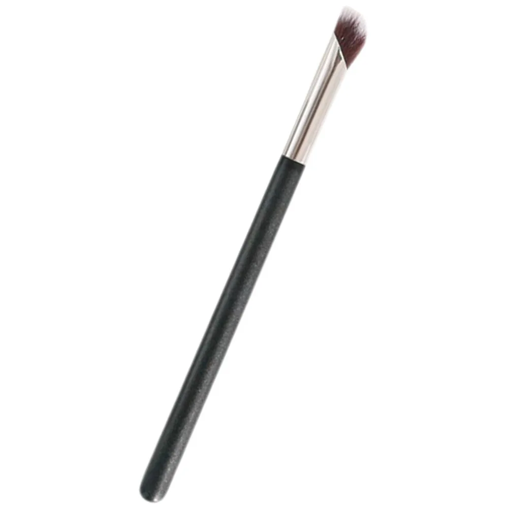 Angled Concealer Brush with Ergonomic Handle for Precise Under Eye Application Portable Small Makeup Brush Ideal for Travel Home