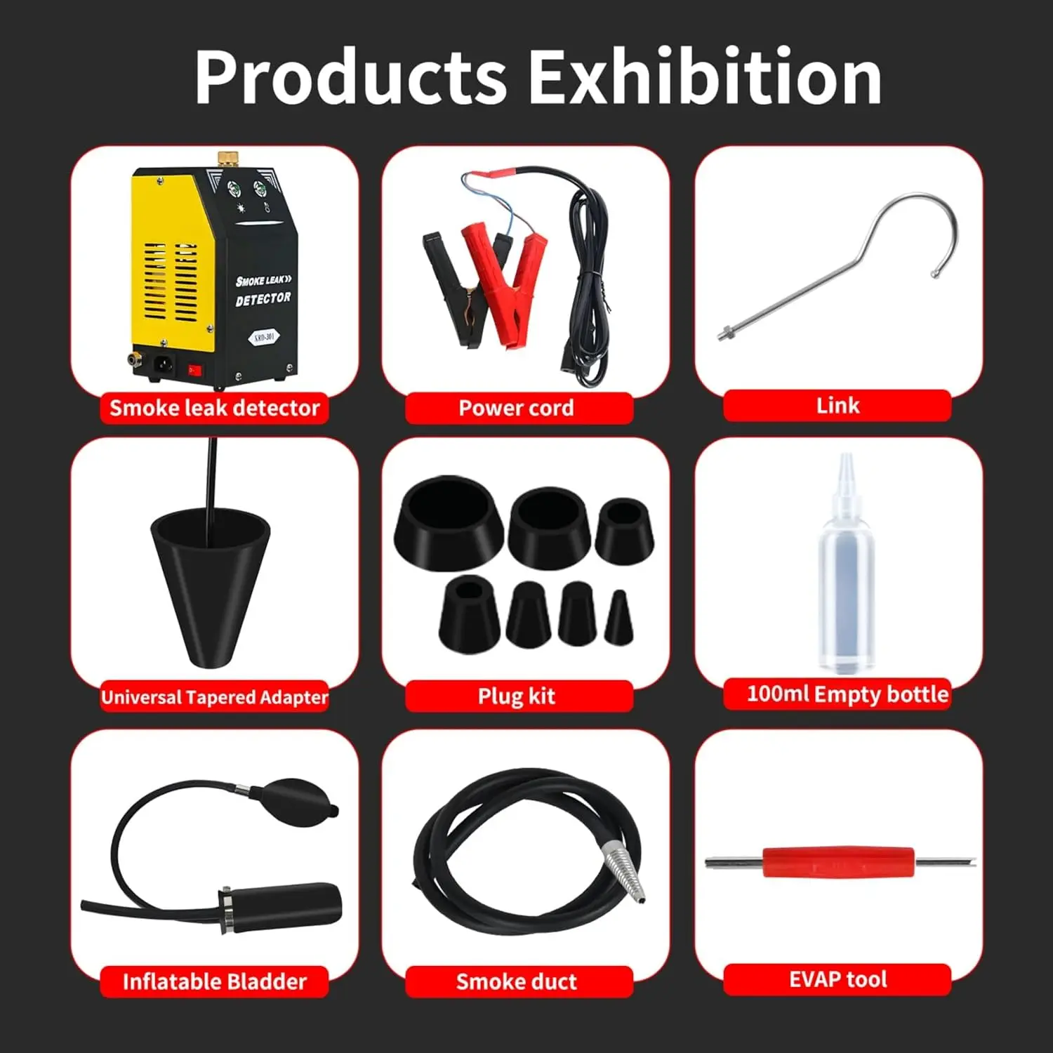 Smoking Generator Oil Smoke Pipe Generator Car Smoke Leak Detector Diagnostic Auto Pipeline Smoke Machine Leak Detector Tools