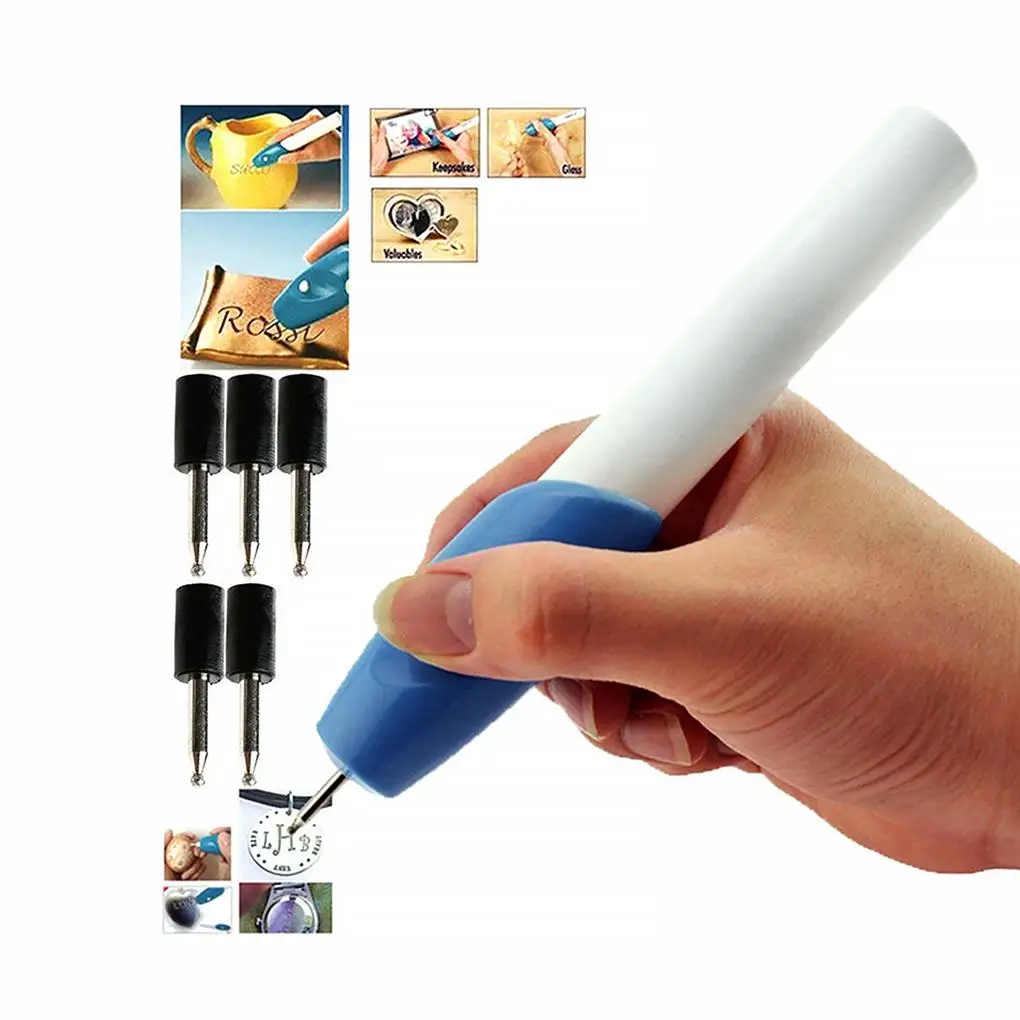 Electric Carving Pen Professional Inscribe Tools Glass Plastic Metal Wood Automatic Battery-powered DIY Carve Tool