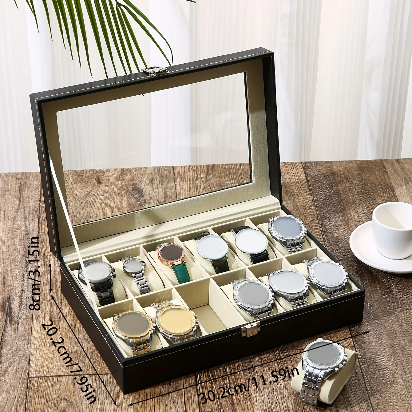 صندوق تخزين ساعات من الجلد الص - مراجعة Jewelry Box That Holds Watches وسعره