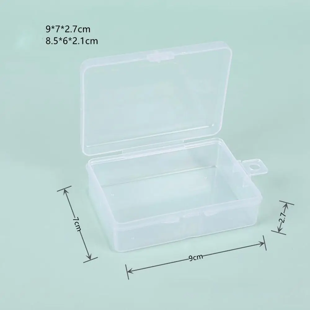 Plastic Opbergdoos Hot Vierkant Duurzaam Sieraden Kralen Container Transparante Kleine Items Case Elektrisch Gereedschap Houder