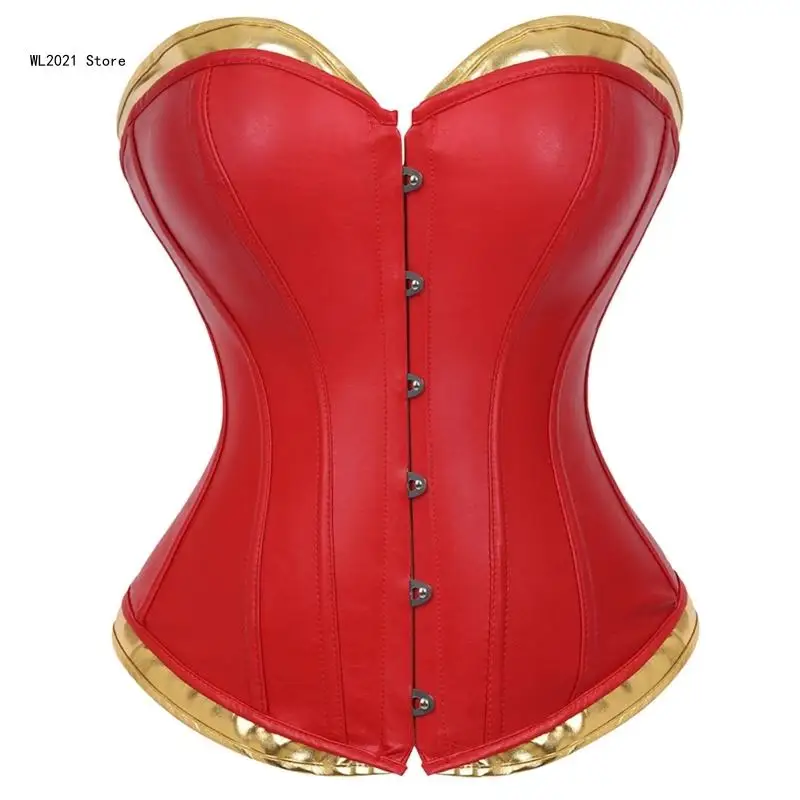 Laceup Corset Tops for Theme Party Bustier Waist Cincher Courtstyle Waist Trimmer Corset Lingerie Costume Accessories