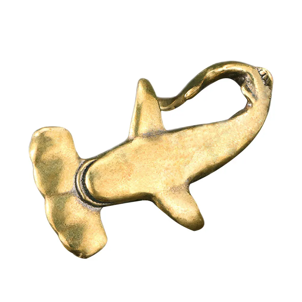 

Retro Brass Indoor Desktop Decor Ornament For Home Office Decor Mini Sculpture Shark Ornament Statue