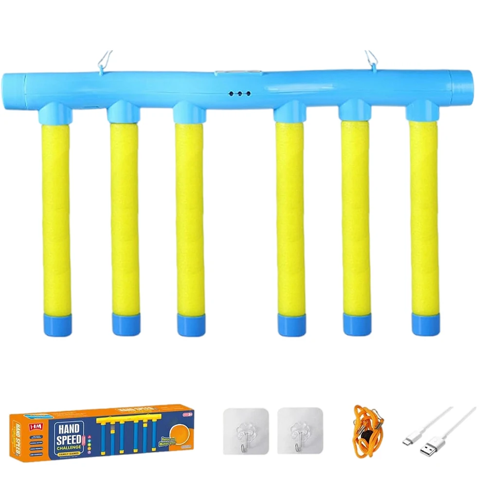 Kids Stick Catching Toy USB Charging Stick Catcher Machine Stick Reflex Challenge Game Educational Parent-Child Interactive Toy