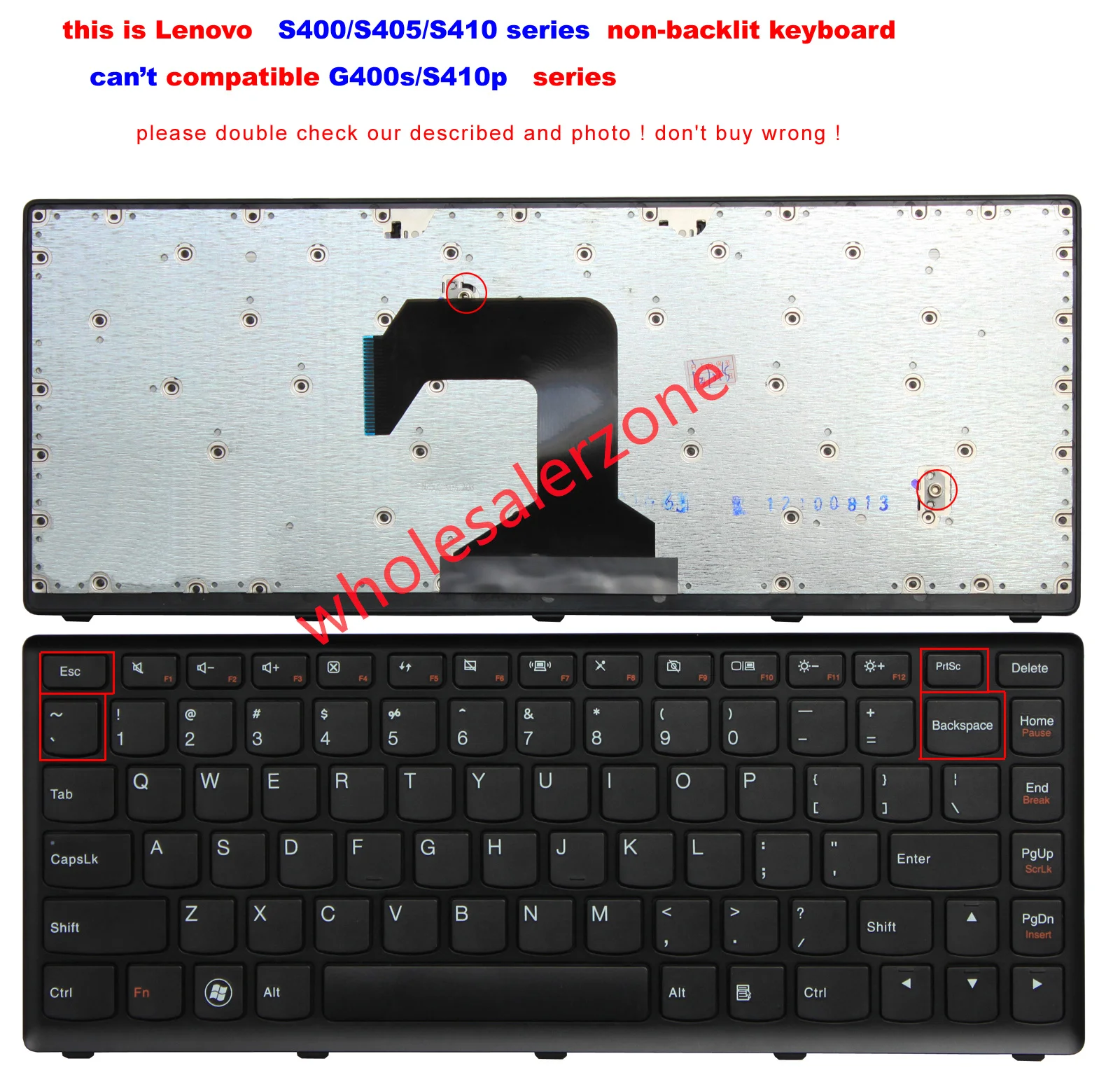 Teclado americano para lenovo ideapad s300 s400 s400u s400t s405 s415 s415t s410 (não pode caber s410p) teclado de laptop MP-11K93US-6866