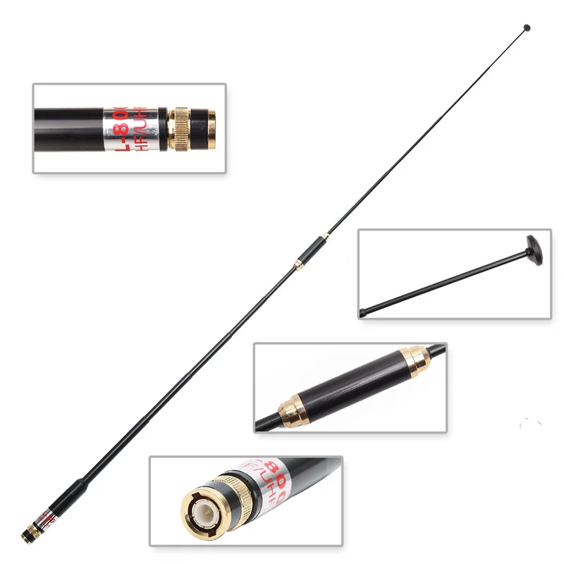 10pcs NEW AL-800 BNC High Gain Telescopic Antenna for Radio Walkie Talkie Kenwood TK100 TK220 TK300 TK320 